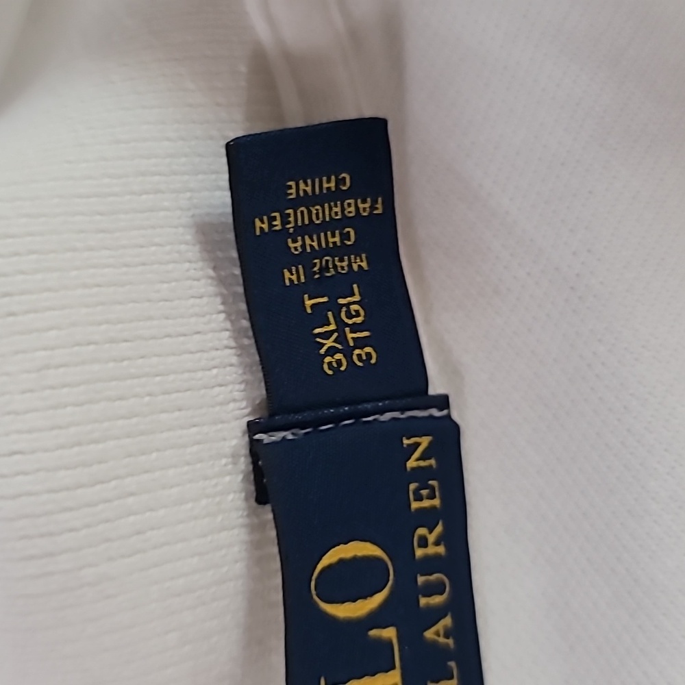 Ralph Lauren White Polo with Navy Pony Embroidery - Picture 6 of 12